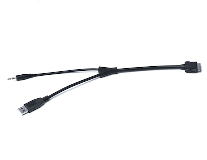 Cable adaptador para iPhone®/iPod®  para AUX o USB.
