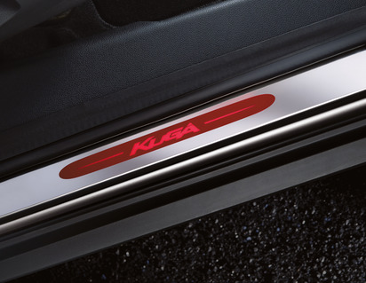 Scuff Plates front, with red illuminated Kuga logo