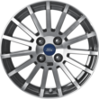 Alloy Wheel 16" 15-spoke RS design, Black Machined