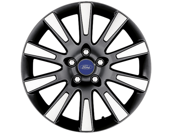 Jante en alliage 17" modèle 10 branches, noir usiné