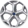 Легкосплавний колісний диск 19" 5-спицева конструкція (Y-подібна форма), передні – Sparkle Silver, верстатної обробки