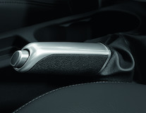 Hand-Brake Cover with aluminium effect insert