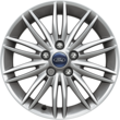 Alloy Wheel 16" 10 x 2-spoke premium design, silver
