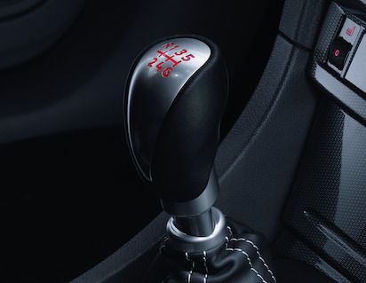 Gear Lever Knob with red illuminated gear shift pattern