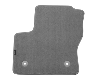 Tapis de sol velours premium avant, gris, finition nubuck