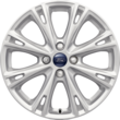 Alloy Wheel 17" 8-spoke design, sparkle silver