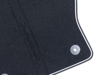 Tapis de sol velours premium arrière, noir