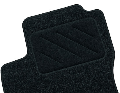 Carpet Floor Mats front and rear, black