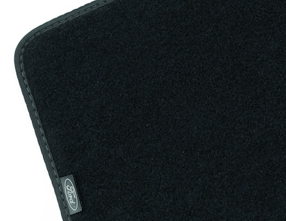 Tapis de sol en velours standard Arrière, noir,3ème rangée de sièges