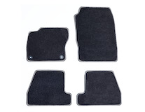Velour Floor Mats front and rear, black, Individual design