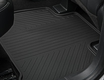 All-Weather Floor Mats rear, black, for 2nd seat row