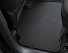 Rubber Floor Mats rear, black, for 2nd seat row