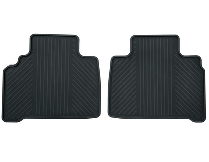 Rubber Floor Mats rear, black, for 2nd seat row