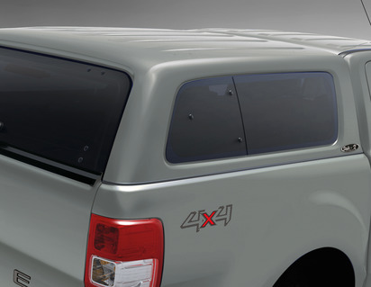 Aeroklas* Hard Top avec vitres latérales, Thunder Metallic (gris clair)