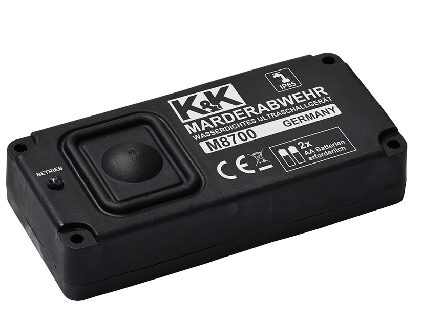 K&K* Marderschutz M8700, schützt durch Ultraschalltöne, batteriebetrieben