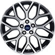 Alloy Wheel 18" 8 Spoke Y-Design, Black Machined