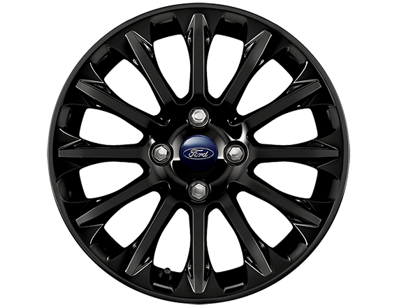 Alloy Wheel 16" 12-spoke design, Panther Black