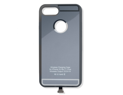 ACV* Funda de carga Qi para iPhone® 6/6S/7, en color plata.