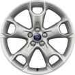 Alloy Wheel 19" 5-spoke star design, Luster Nickel