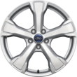 Alloy Wheel 18" 5-spoke design, sparkle silver machined