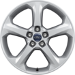 Alloy Wheel 18" 5-spoke design, silver