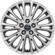 Легкосплавний колісний диск 17" 10-спиць V -дизайн, срібний колір