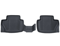 Rubber Floor Mats tray style with raised edges, rear, black