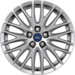 Alloy Wheel 17" 10 x 2-spoke Y-design, silver