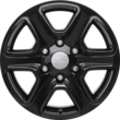 Leichtmetallrad 17" 6 x 2-Speichen-Design, schwarz