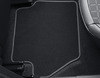 Tapis de sol velours Premium arrière, design Vignale, avec surpiqûres gris métal