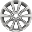 Alloy Wheel 17" 5 x 2-spoke design, sparkle silver