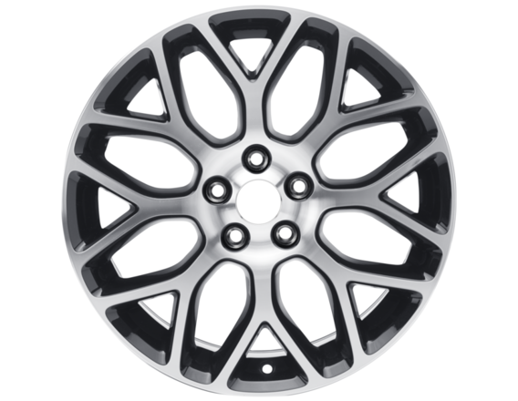 Alloy Wheel 18" 8 Spoke Y-Design, black machined finish
