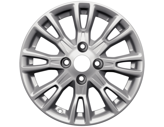 Alloy Wheel 15" 8 x 2-spoke design, Sparkle Silver