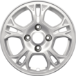 Alloy Wheel 14" 5 x 2-spoke design, Sparkle Silver
