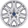 Alloy Wheel 16" 7 x 2-spoke design, silver