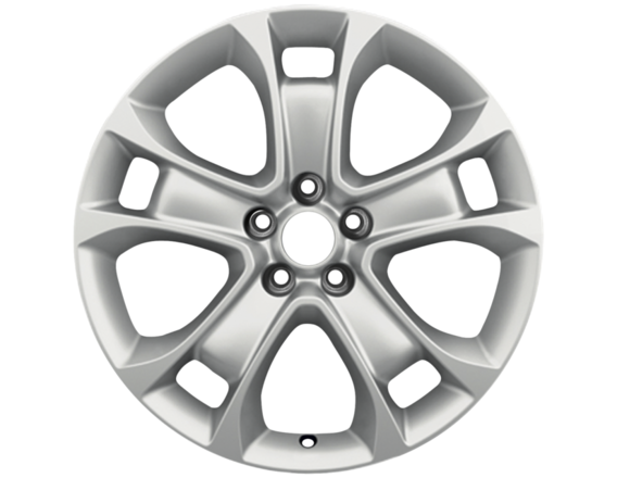 Alloy Wheel 18" 5 x 2-spoke design, Luster Nickle