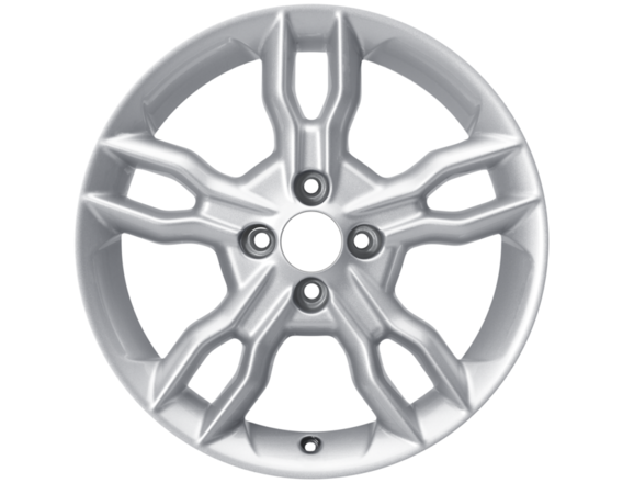 Alloy Wheel 16" 5 x 2-spoke design, Sparkle Silver