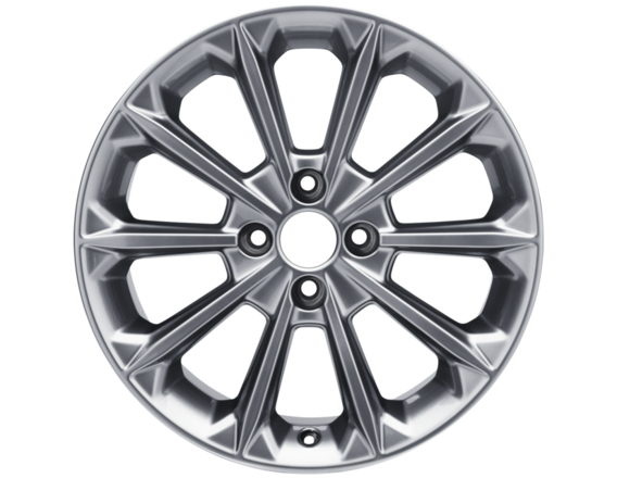 Alloy Wheel 17" 10-spoke design, Luster Nickel