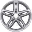 Alloy Wheel 17" 5-spoke premium design, silver
