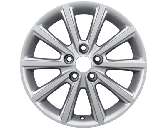 Alloy Wheel 16" 10-spoke design, silver