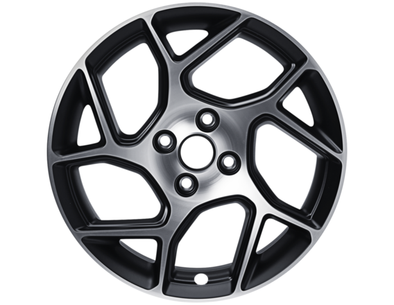 Alloy Wheel 17" 5 x 2-spoke Y design, Black Matt Machined