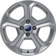 Alloy Wheel 17" 5-spoke design, Sparkle Silver