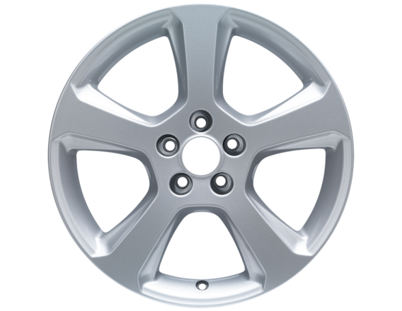 Alloy Wheel 17" 5-spoke design, sparkle silver