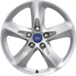 Alloy Wheel 16" 5-spoke design, silver