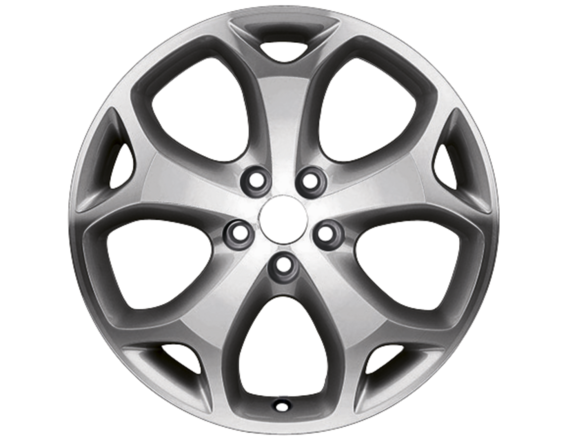Alloy Wheel 18" 5-spoke Y design, anthracite machined front