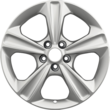 Alloy Wheel 17" 5-spoke design, silver