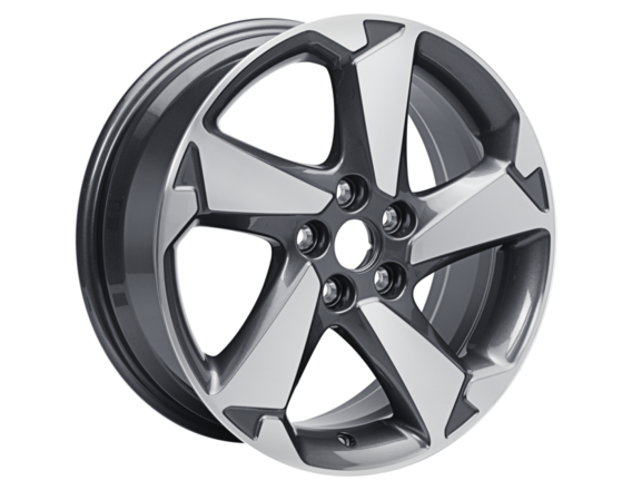 Alloy Wheel 17" 5-spoke design, premium silver