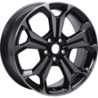 Alloy Wheel 18" 5 x 2-spoke Y design, Black Machined