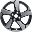 Alloy Wheel 17" 5-spoke design, Absolute Black