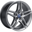 Alloy Wheel 19" front, 5 x 2-spoke design, Forged Silver